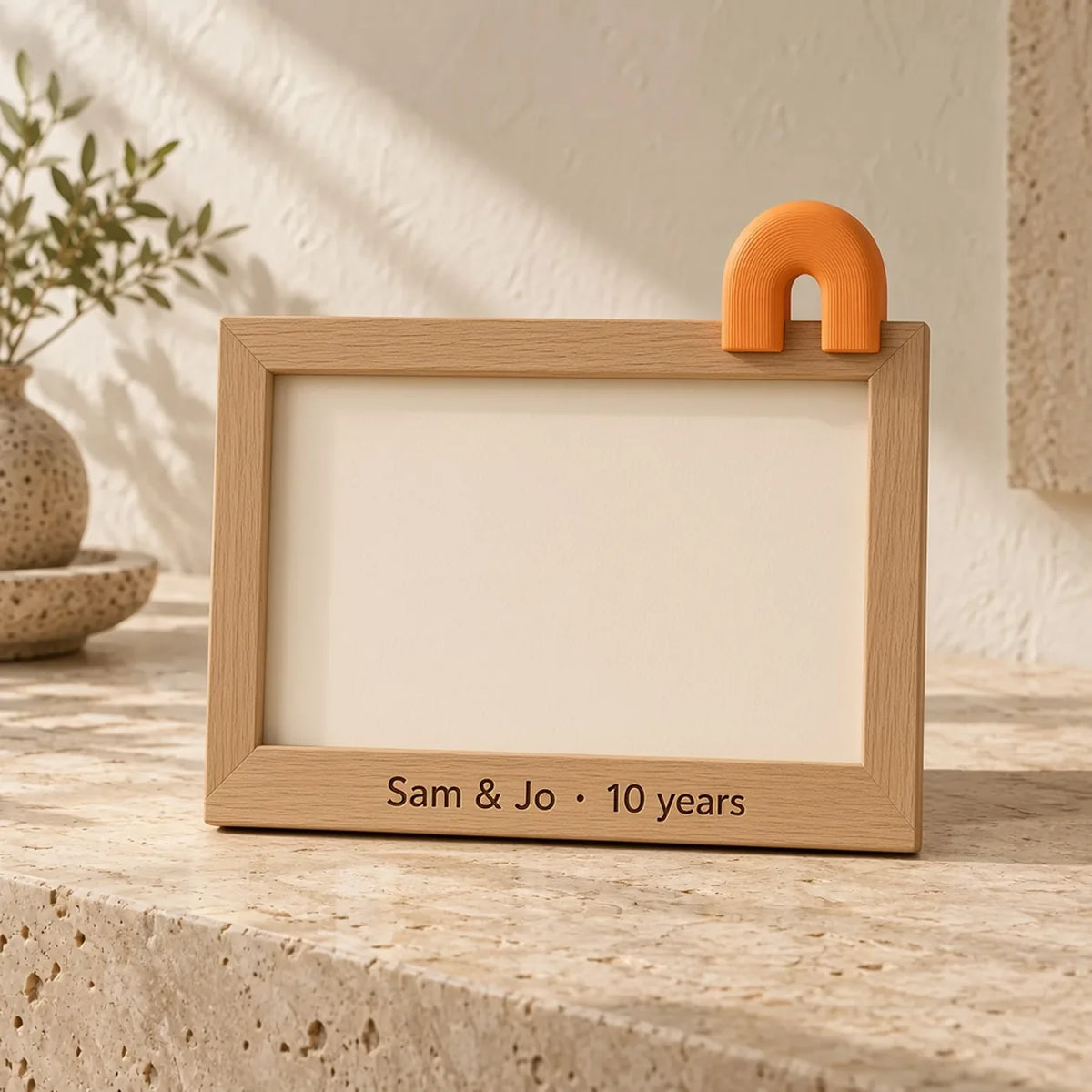 Anniversary Date Frame, a FLOOP keepsake frame design render