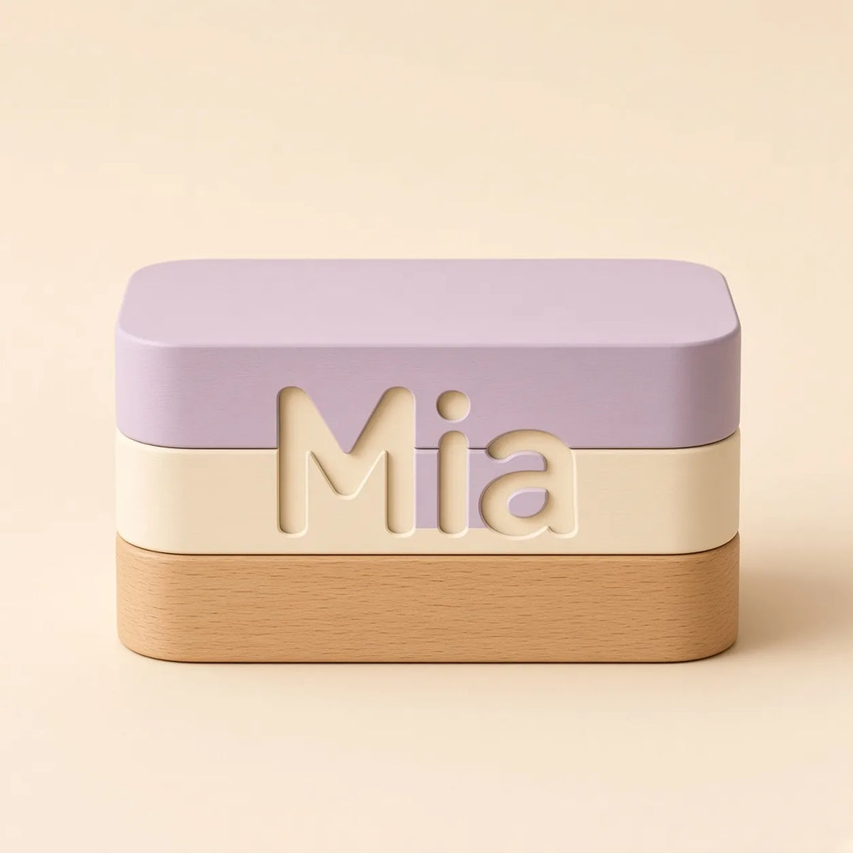 Layered Name Sign, a FLOOP name sign design render