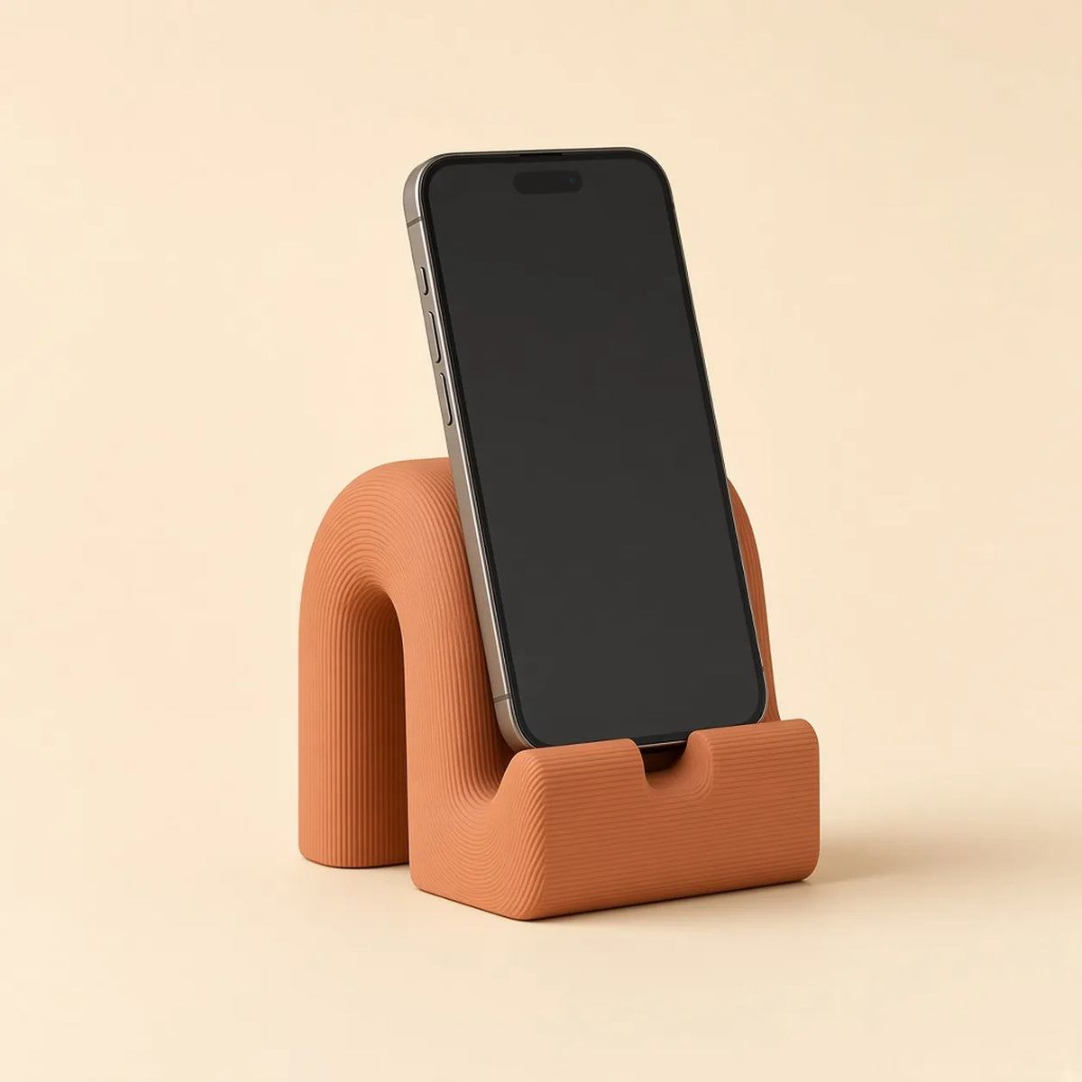 Lean Phone Stand, a FLOOP studio object design render