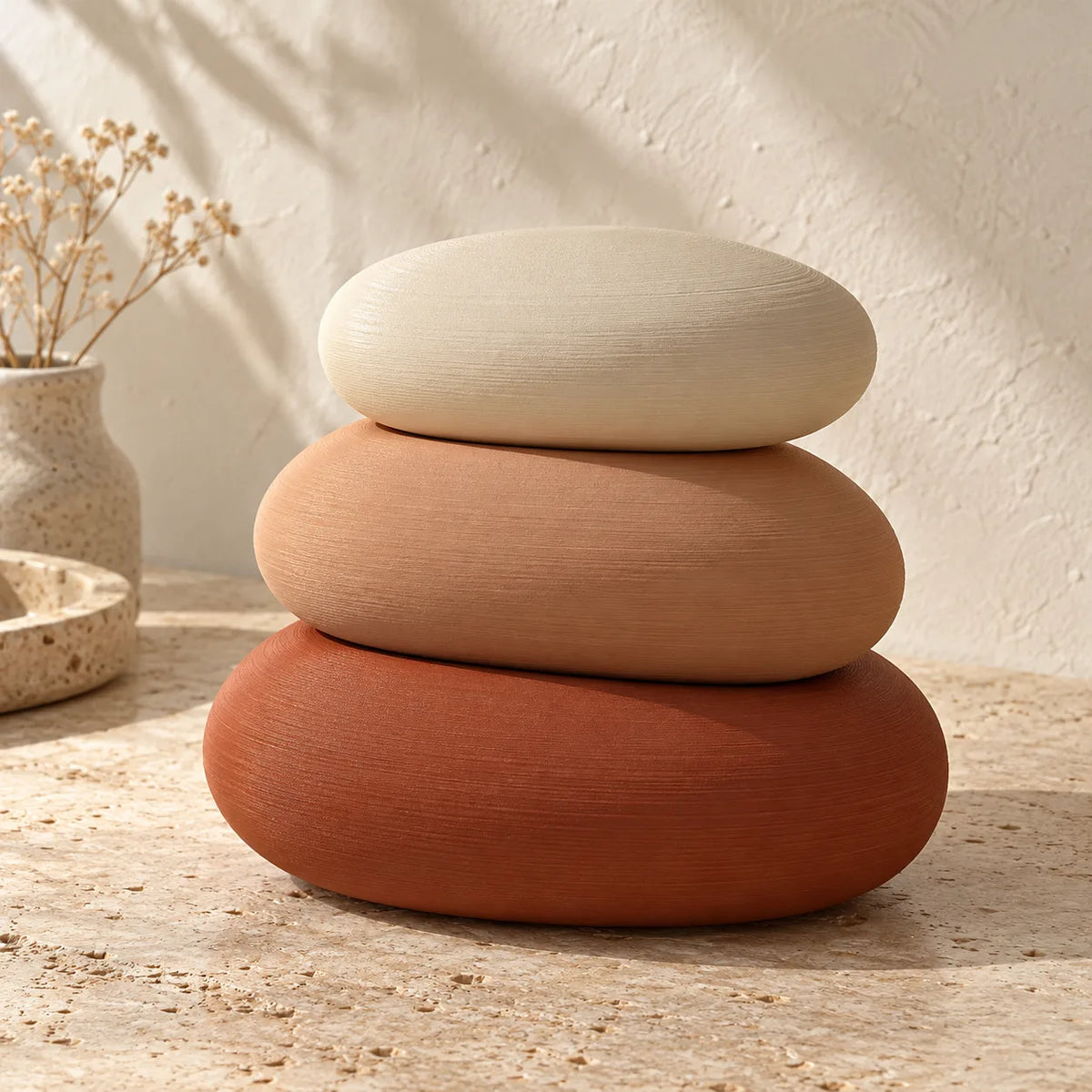 Generated concept illustration of FLOOP Pebble Set in Earth