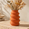 Generated concept illustration of FLOOP Ripple Vase in Tangerine
