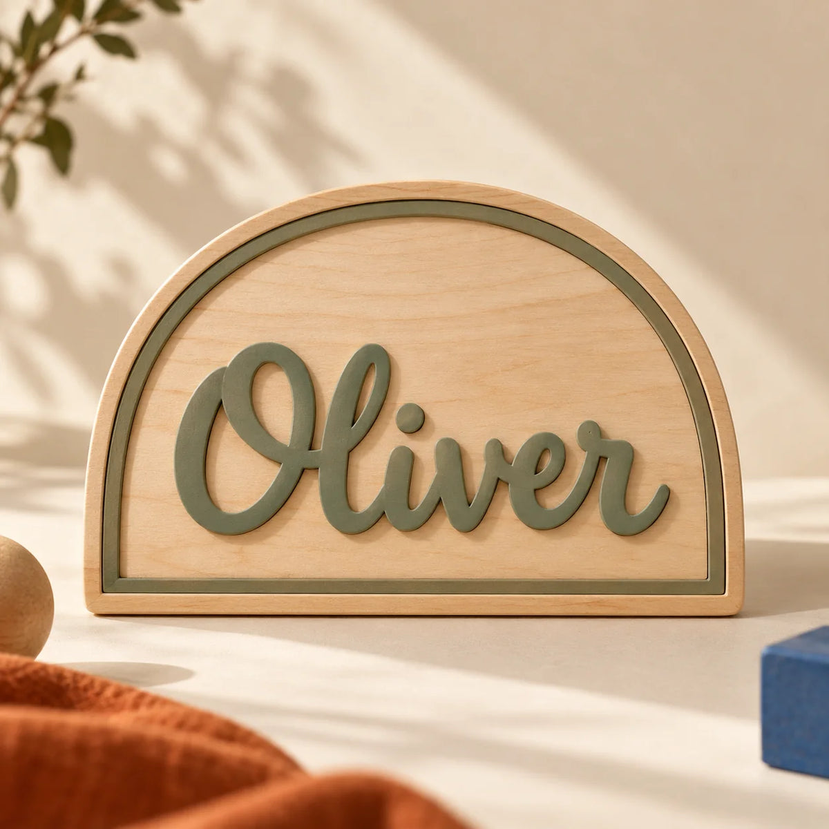 Story Arch name sign concept render in Sage