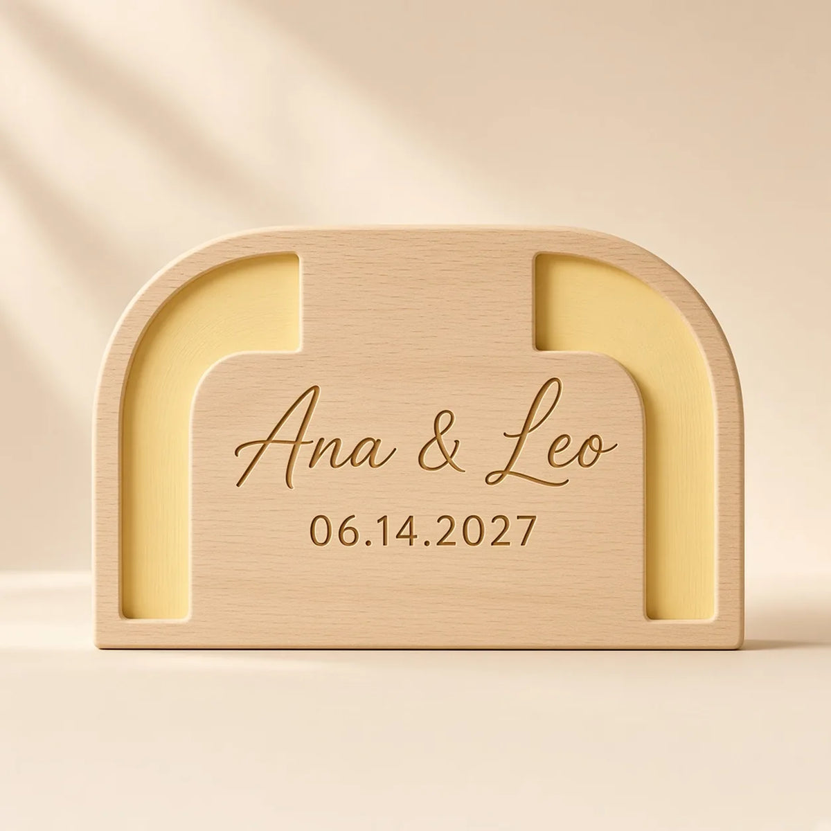 Wedding Date Sign, a FLOOP name sign design render