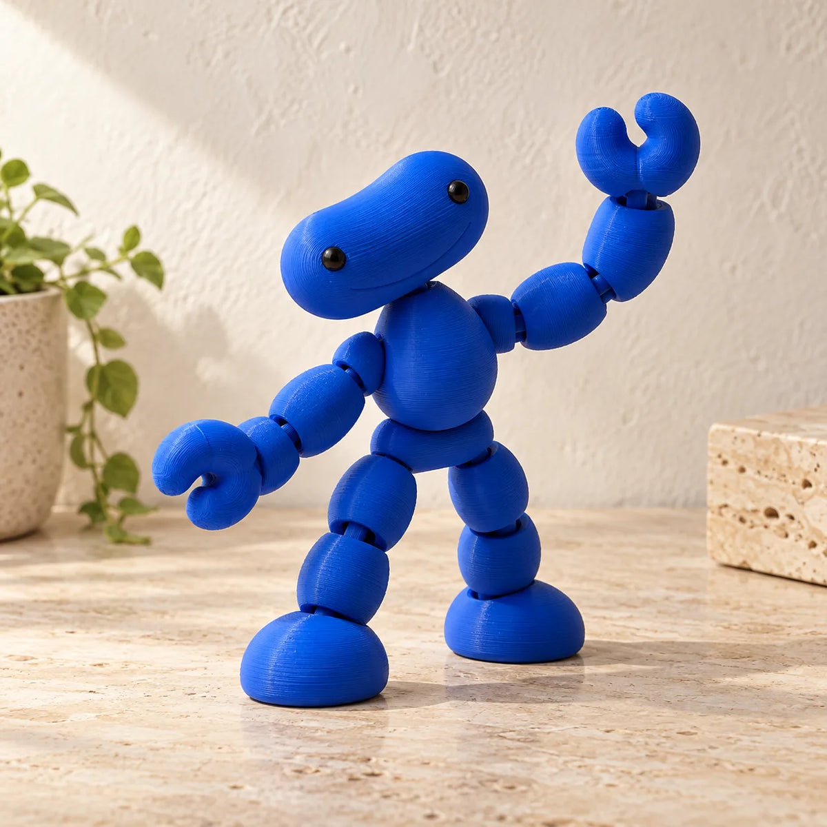 Generated concept illustration of FLOOP Wiggle Friend in Cobalt